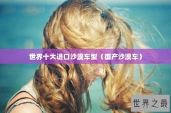 世界十大进口沙漠车型（国产沙漠车）
