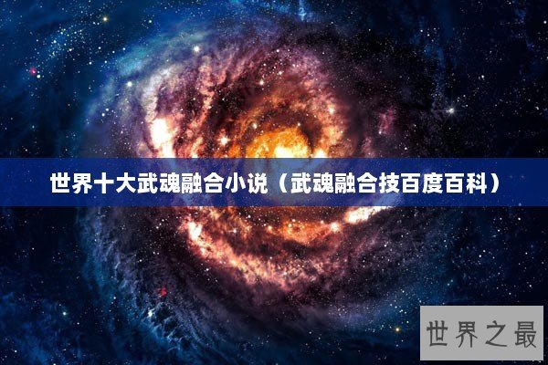 世界十大武魂融合小说（武魂融合技百度百科）
