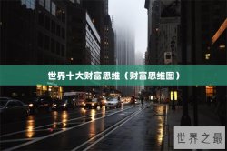 世界十大财富思维（财富思维图）