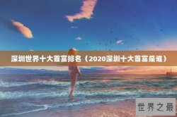深圳世界十大首富排名（2020深圳十大首富是谁）