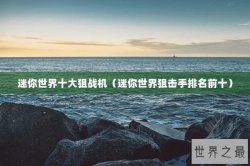 迷你世界十大狙战机（迷你世界狙击手排名前十）