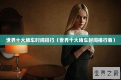 世界十大堵车时间排行（世界十大堵车时间排行表）