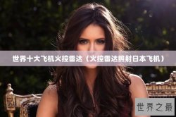 世界十大飞机火控雷达（火控雷达照射日本飞机）