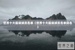 世界十大超级球员名单（世界十大超级球员名单排名）