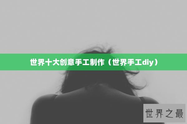 世界十大创意手工制作（世界手工diy）