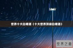世界十大白啤酒（十大世界顶级白啤酒）