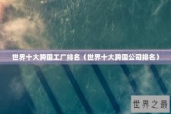 世界十大跨国工厂排名（世界十大跨国公司排名）