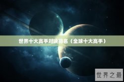 世界十大高手对决排名（全球十大高手）