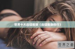 世界十大凶猛蜘蛛（凶猛蜘蛛排行）