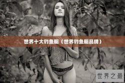世界十大钓鱼艇（世界钓鱼艇品牌）