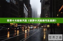 世界十大标志汽车（世界十大标志汽车品牌）