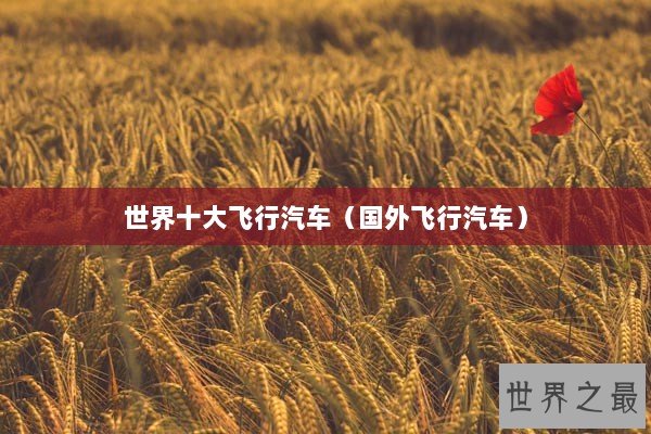 世界十大飞行汽车(国外飞行汽车) 世界十大飞行汽车(国外飞行汽车)