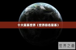 十大菜系世界（世界排名菜系）