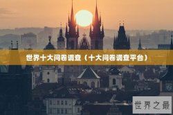 世界十大问卷调查（十大问卷调查平台）