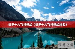 世界十大飞行模式（世界十大飞行模式排名）