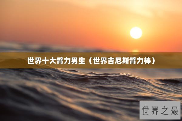 世界十大臂力男生（世界吉尼斯臂力棒）