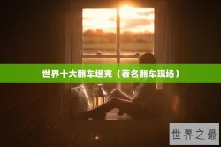 世界十大翻车坦克（著名翻车现场）