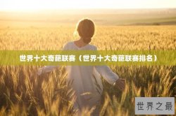 世界十大奇葩联赛（世界十大奇葩联赛排名）