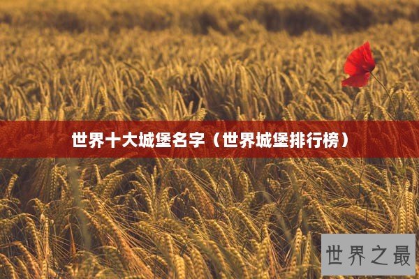 世界十大城堡名字（世界城堡排行榜）