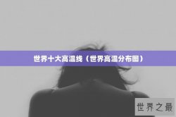 世界十大高温线（世界高温分布图）