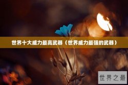 世界十大威力最高武器（世界威力最强的武器）