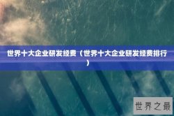 世界十大企业研发经费（世界十大企业研发经费排行）