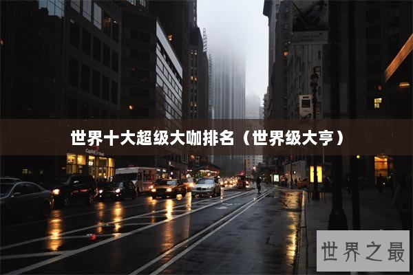 世界十大超级大咖排名(世界级大亨) 世界十大超级大咖排名(世界级大亨)