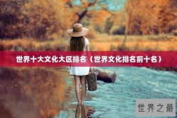 世界十大文化大区排名（世界文化排名前十名）