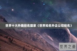 世界十大外商排名国家（世界知名外企公司排名）