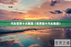 汽车世界十大集团（世界前十汽车集团）