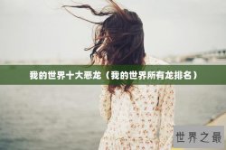 我的世界十大恶龙（我的世界所有龙排名）