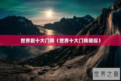 世界前十大门将（世界十大门将现役）