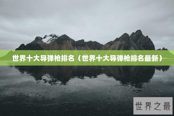 世界十大导弹枪排名（世界十大导弹枪排名最新）