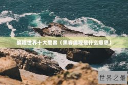 编程世界十大黑客（黑客编程是什么意思）