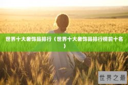 世界十大奢饰品排行（世界十大奢饰品排行榜前十名）