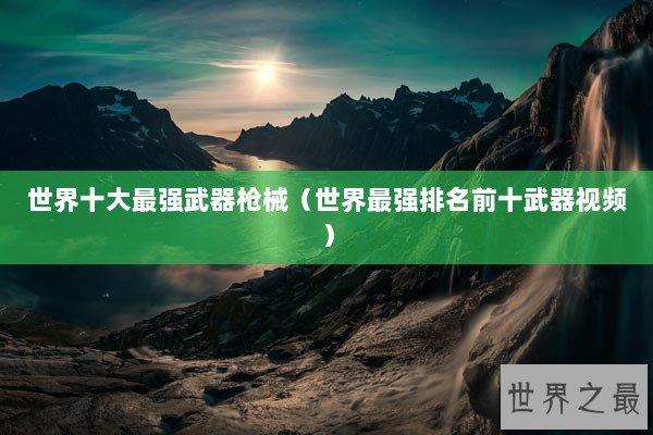 世界十大最强武器枪械（世界最强排名前十武器视频）