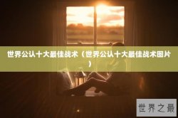 世界公认十大最佳战术（世界公认十大最佳战术图片）