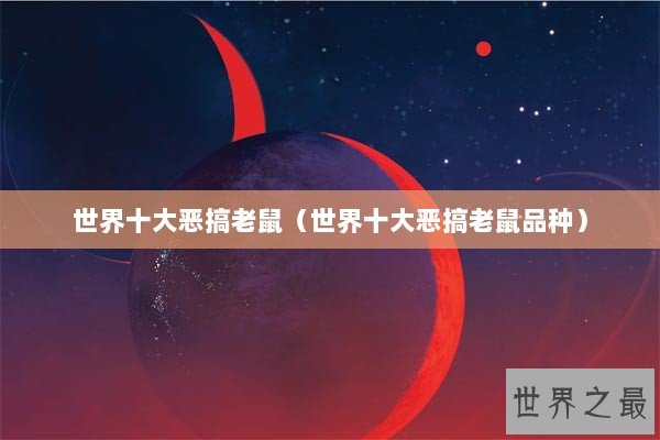 世界十大恶搞老鼠（世界十大恶搞老鼠品种）