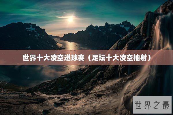 世界十大凌空进球赛（足坛十大凌空抽射）