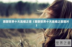 西部世界十大高楼之首（西部世界十大高楼之首图片）