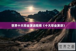 世界十大毕业演说视频（十大毕业演讲）