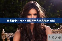 看世界十大app（看世界十大漂亮婚纱之最）