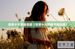 世界十大顶级书房（世界十大顶级书房品牌）
