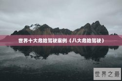 世界十大危险驾驶案例（八大危险驾驶）
