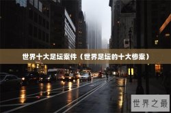 世界十大足坛案件（世界足坛的十大惨案）