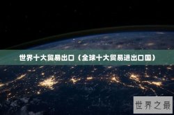 世界十大贸易出口（全球十大贸易进出口国）