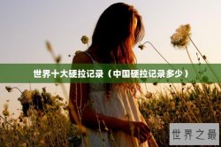 世界十大硬拉记录（中国硬拉记录多少）