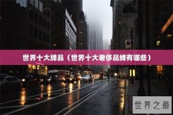 世界十大牌品（世界十大奢侈品牌有哪些）