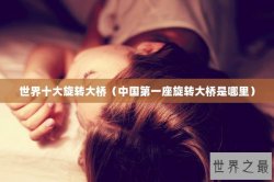 世界十大旋转大桥（中国第一座旋转大桥是哪里）