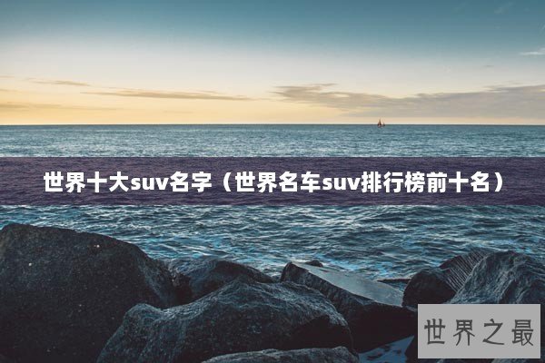 世界十大suv名字(世界名车suv排行榜前十名) 世界十大suv名字(世界名车suv排行榜前十名)